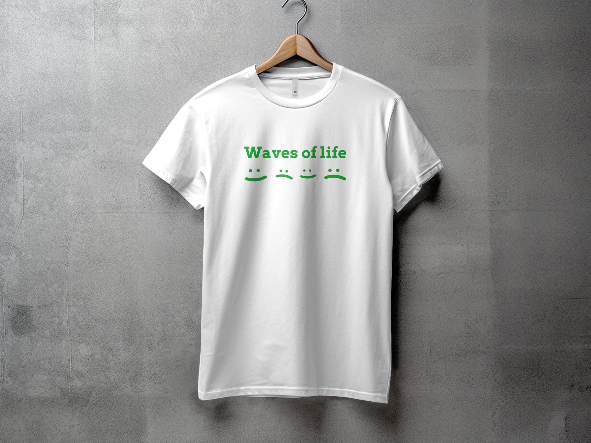 Waves - L - Dame T-shirt - Slim fit - OUTLET