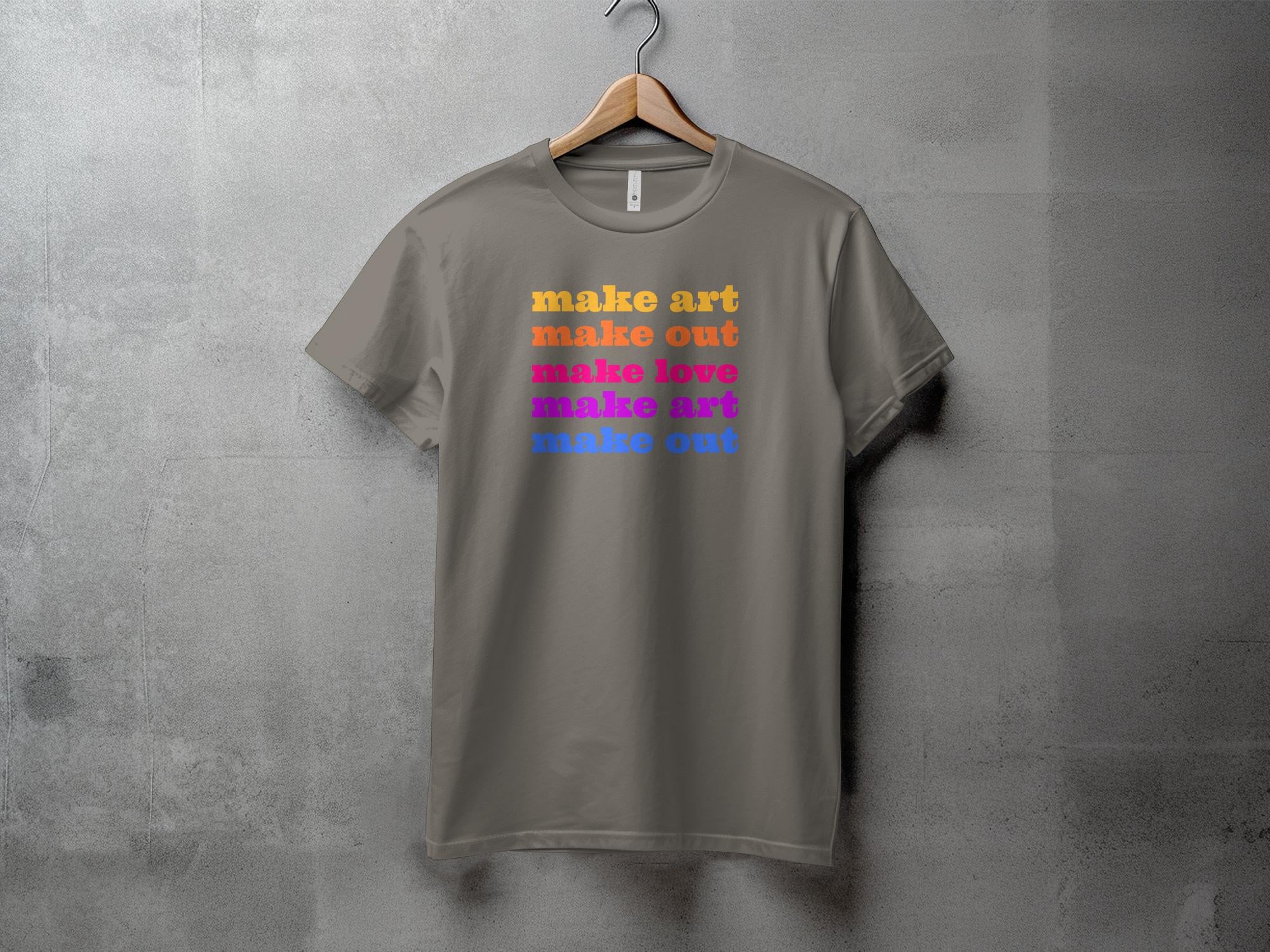 Make art - XL - Unisex T-shirt - Regular fit - OUTLET
