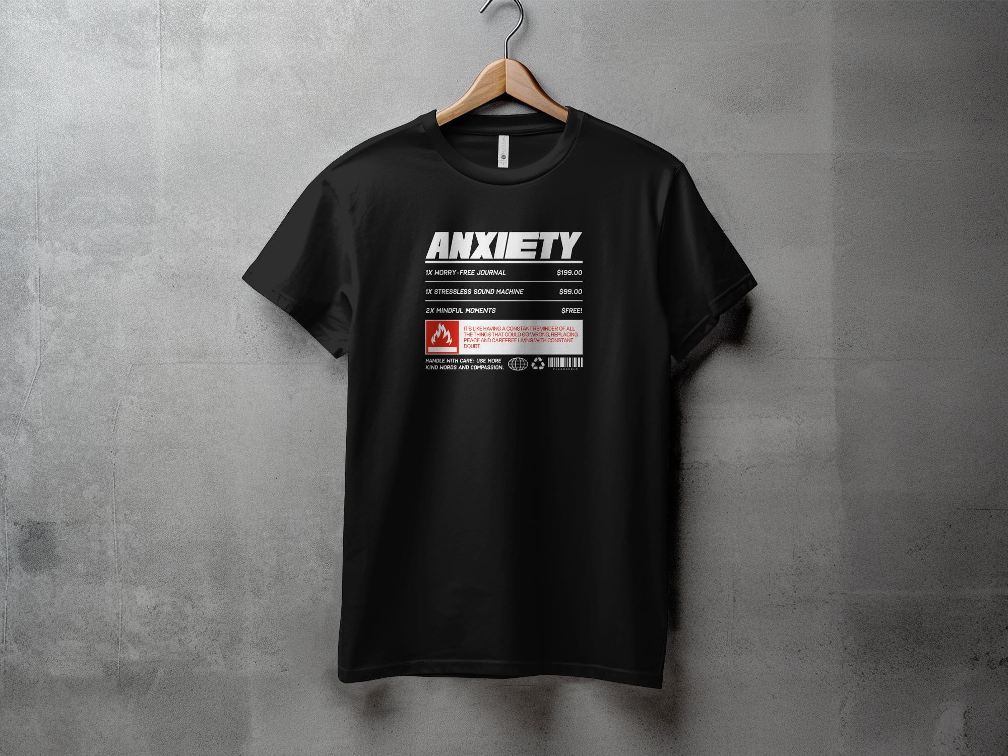 Anxiety - Dame T-shirt - Slim fit
