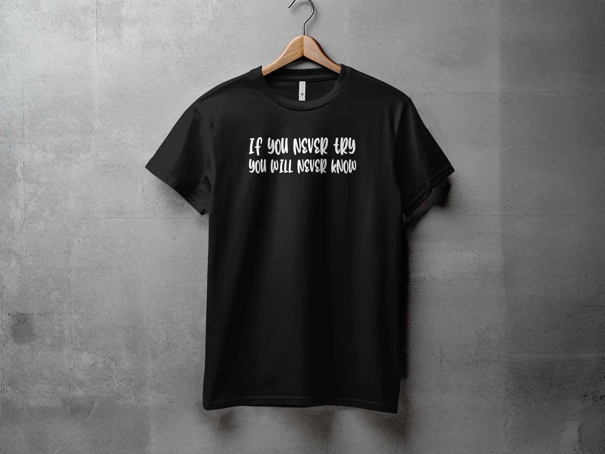 If you never - M - Dame T-shirt - Slim fit