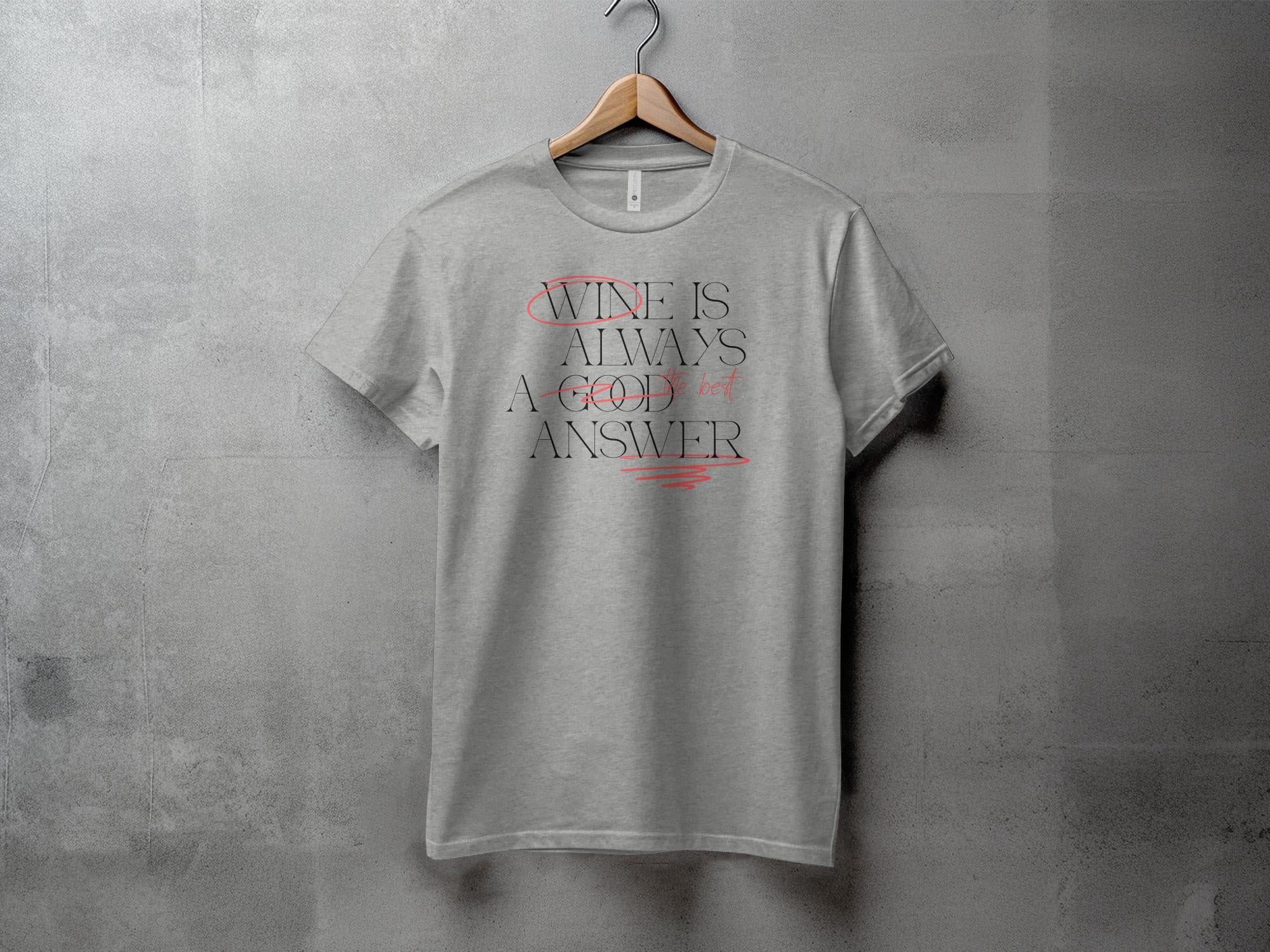 Wine is - Dame T-shirt - Slim fit