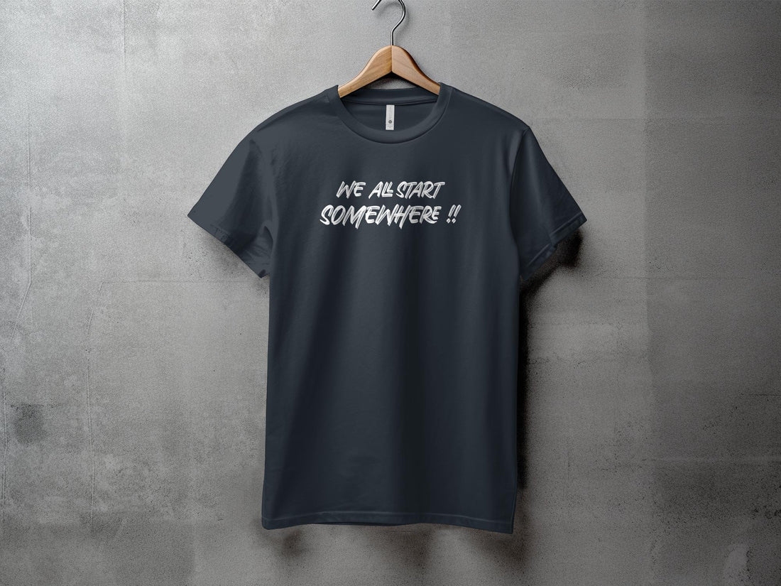 We all start - S - Dame T-shirt - Slim fit