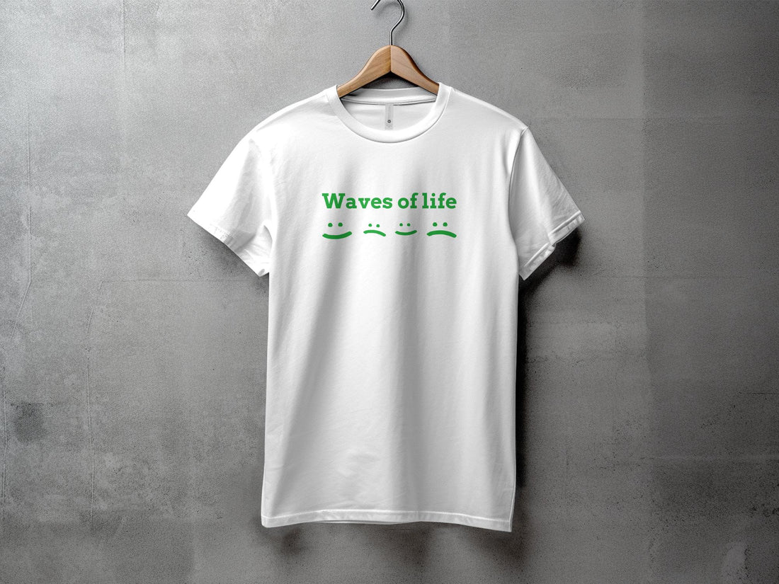 Waves - L - Dame T-shirt - Slim fit