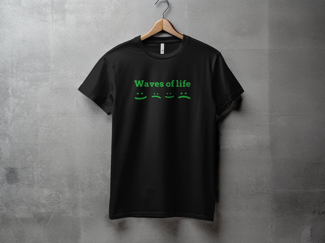 Waves - L - Dame T-shirt - Slim fit