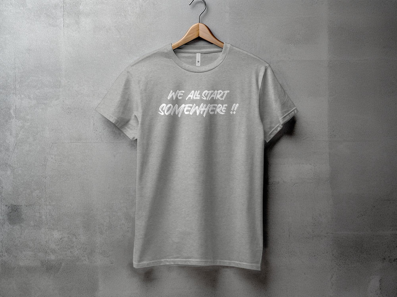 We all start - Dame T-shirt - Slim fit