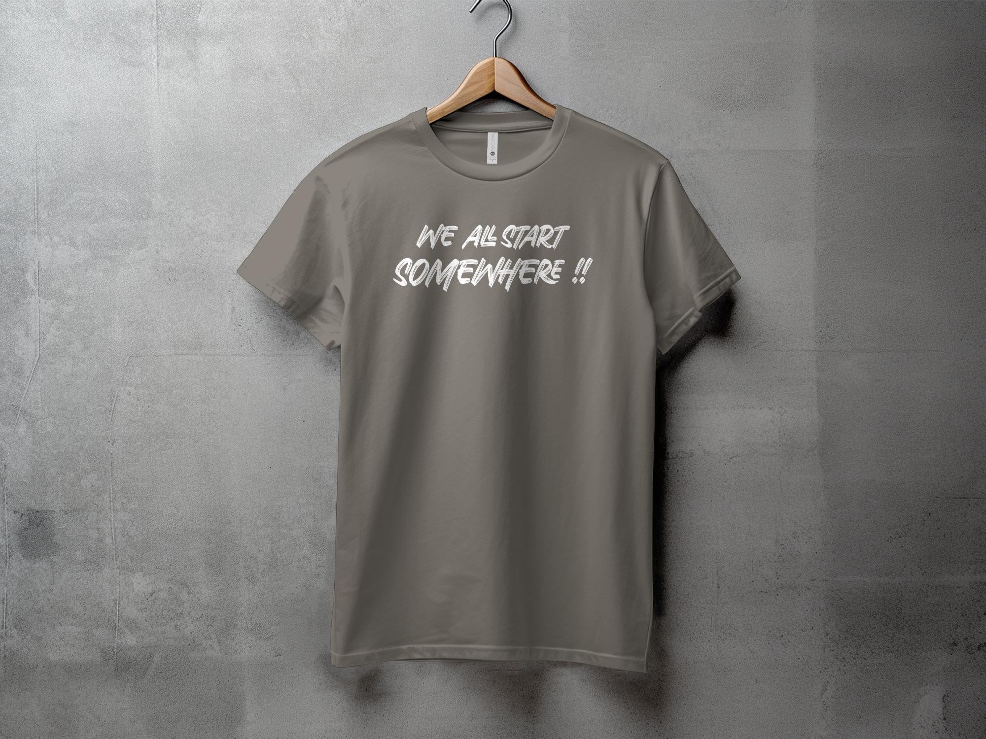 We all start - Dame T-shirt - Slim fit