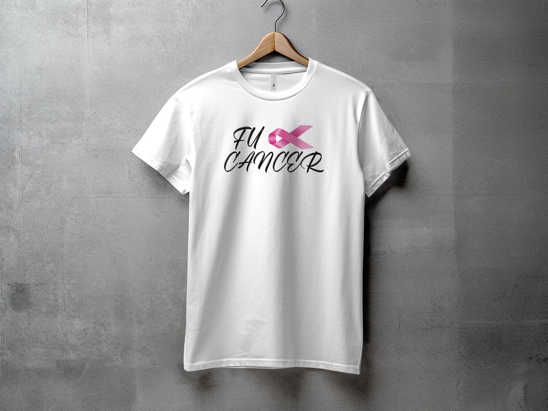 Fuck cancer - Dame T-shirt - Slim fit